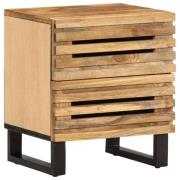 vidaXL Sängbord 40x34x46 cm massivt grovt mangoträ
