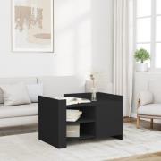 vidaXL Soffbord svart 80x50x50 cm konstruerat trä