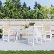 vidaXL Stolsdynor 4 st beige 100x50x3 cm oxfordtyg