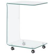 vidaXL Soffbord 45x40x63 cm härdat glas
