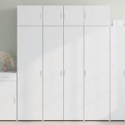 vidaXL Högskåp vit 80x42,5x185 cm konstruerat trä