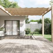 vidaXL Markis vertikal taupe 60x420 cm oxfordtyg