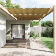 vidaXL Markis vertikal beige 200x270 cm oxfordtyg