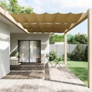 vidaXL Markis vertikal beige 250x270 cm oxfordtyg