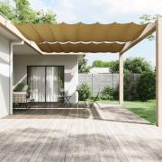 vidaXL Markis vertikal beige 300x360 cm oxfordtyg