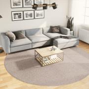 vidaXL Ryamatta PAMPLONA lång lugg modern beige Ø 280 cm