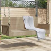 vidaXL Gungbänk beige 119x56x48 cm konstrotting