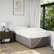 vidaXL Sängram utan madrass taupe 100x200 cm tyg
