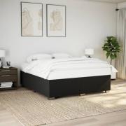 vidaXL Sängram utan madrass svart 180x200 cm tyg