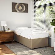 vidaXL Sängram cappuccino 90x190 cm konstläder