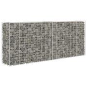 vidaXL Gabion galvaniserat stål 85x30x200 cm