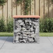 vidaXL Trädgårdsbänk gabion-design 43x44x42 cm massivt douglasträ