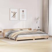vidaXL Sängram utan madrass 200x200 cm massiv furu