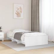 vidaXL Sängram vit 90x190 cm konstruerat trä