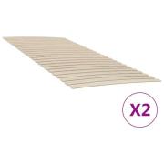 vidaXL Ribbotten med 48 ribbor 2 st 90x200 cm