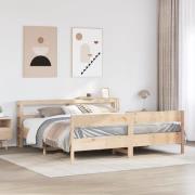vidaXL Sängram utan madrass 180x200 cm massiv furu