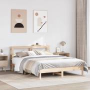 vidaXL Sängram utan madrass 160x200 cm massiv furu