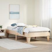 vidaXL Sängram utan madrass 90x190 cm massiv furu