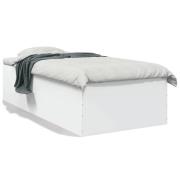 VidaXL Sängram vit 75x190 cm konstruerat trä