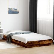 vidaXL Sängram rökfärgad ek 90x200 cm konstruerad trä