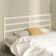 vidaXL Sänggavel vit 206x4x100 cm massiv furu