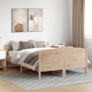 vidaXL Sängram utan madrass 160x200 cm massiv furu