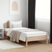 vidaXL Sängram utan madrass 90x200 cm massiv furu
