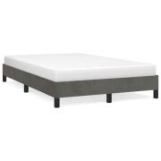 vidaXL sängram utan madrass mörkgrå 120x190 cm sammet