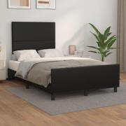 vidaXL sängram utan madrass svart 120x190 cm konstläder