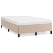 vidaXL Sängram utan madrass cappuccino 120x190 cm konstläder