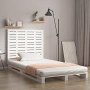 vidaXL Väggmonterad huvudgavel vit 81x3x91,5 cm massiv furu