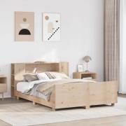 vidaXL Sängram utan madrass 140x190 cm massiv furu