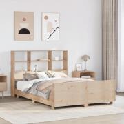 vidaXL Sängram utan madrass 140x200 cm massiv furu