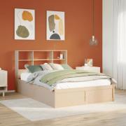 vidaXL Sängram utan madrass 140x200 cm massiv furu