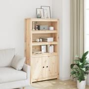 vidaXL Förvaringshylla 80x35x154 cm massiv furu