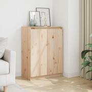 vidaXL Skänk 60x36x84 cm massiv furu