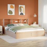 vidaXL Sängram utan madrass 180x200 cm massiv furu