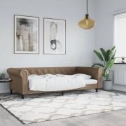 vidaXL Dagbädd cappuccino 100x200 cm konstläder
