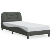 vidaXL Sängram utan madrass mörkgrå 80x200 cm tyg