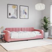 vidaXL Dagbädd rosa 80x200 cm sammet