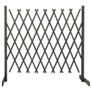 vidaXL Spaljéstaket grå 180x100 cm massivt granträ