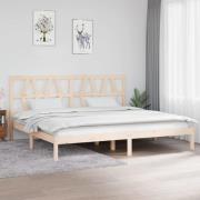 vidaXL Sängram massivt trä 200x200 cm