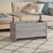vidaXL Soffbord grå sonoma-ek 102x55,5x52,5 cm konstruerat trä