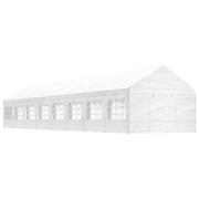 vidaXL Paviljong med tak vit 17,84x4,08x3,22 m polyeten