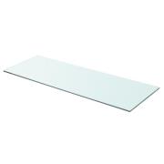 vidaXL Hyllplan glas genomskinlig 80x30 cm