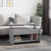 vidaXL Soffbord grå sonoma 102x50x52,5 cm konstruerat trä
