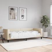 vidaXL Dagbädd gräddvit 80x200 cm tyg