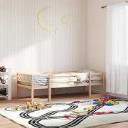 vidaXL Sängram för barnsäng 75x190 cm massiv furu
