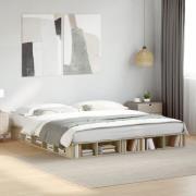 vidaXL Sängram sonoma-ek 180x200 cm konstruerat trä