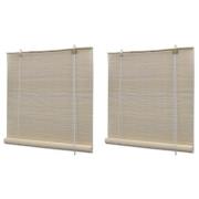 vidaXL Rullgardin naturlig bambu 2 st 120x160 cm